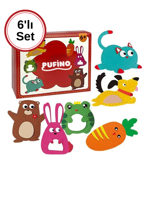 Melodie Toy 6'lı Hayvanlı Dikiş Nakış Seti